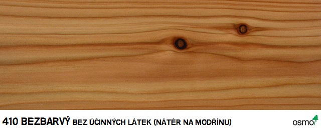 OSMO 410 bezbarvý nátěr na modřínu